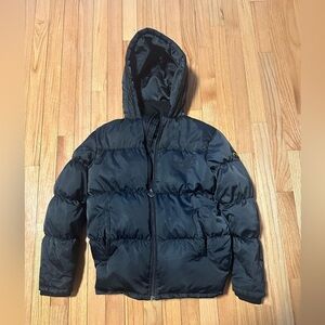 Appaman Kids Black Puffer Jacket with Hood Size 12